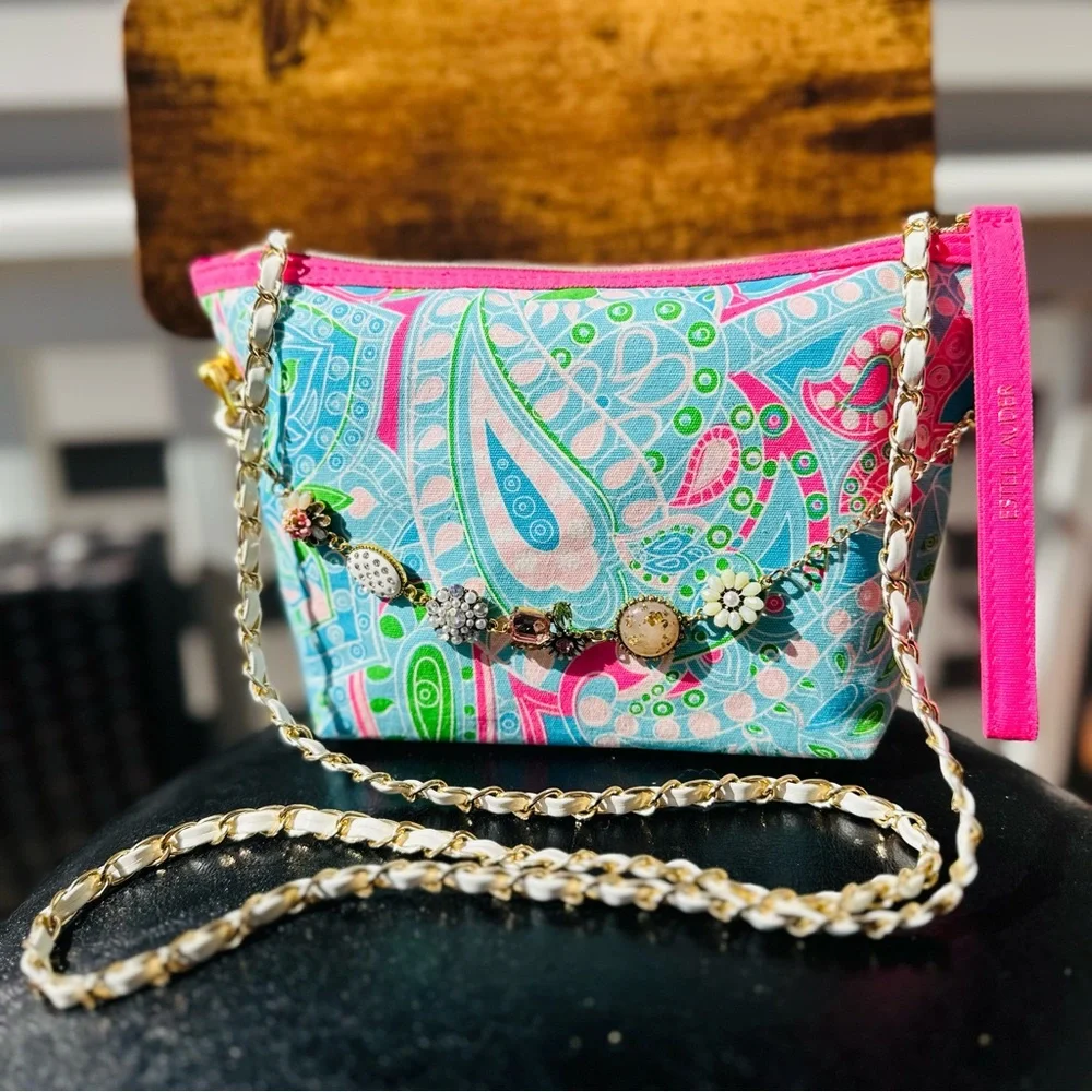 Estee Lauder Makeup Bag with Chain - Picture 2 of 6